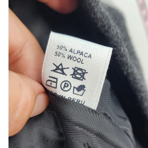 Simply Natural Design Alpaca Wool Blend Full Zip  Dark Grey XL - Picture 9 of 10